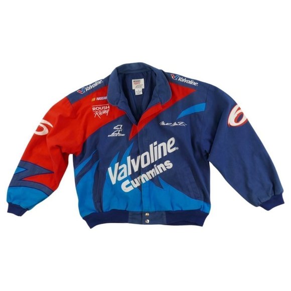 Roush Racing Vintage Mark Martin 6 Nascar Valvoline Racing Jacket - Picture 2 of 9